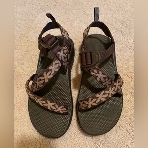 Brown Floral Chacos